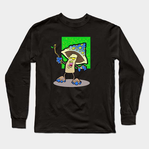 Mushroom Warrior Long Sleeve T-Shirt by RichCameron